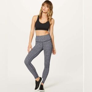 lululemon athletica Black and Gray Leggings